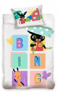 BING A PRIATELIA - Licenčná posteľná bielizeň pre lôžko 100x135 Bing Rabbit