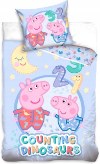 Pepa Pig - Posteľná bielizeň 135x100 Prasa Peppa George Pepa