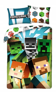 MINECRAFT  - BEDDING MINECRAFT 140X200 ZOMKIE SWORD CREEPER 12