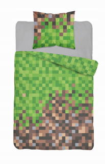 MINECRAFT  - Mládežnícka bielizeň 160x200 pixele hra Pixel 01
