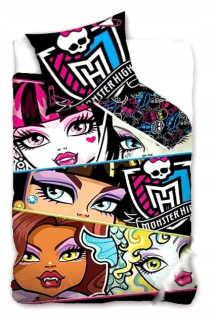 Monster High Bábiky - Monster vysoká posteľná bielizeň bavlna 160/200 70/80