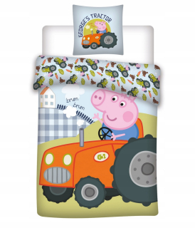 Pepa Pig - Detská posteľná bielizeň 100x135 George Pras Peppa N29