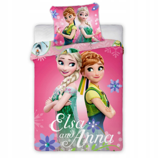 Elsa Frozen - Baby Posteľná bielizeň Frozen 100x135 Elza Anna Olaf