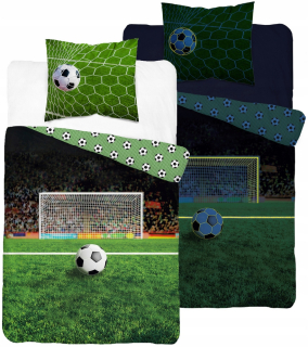 Futbalová posteľná bielizeň 3d 160x200 futbal futbal