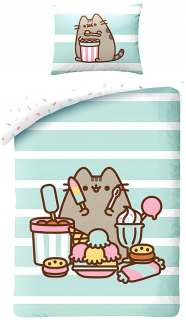 Pusheen - Posteľná bielizeň Puschen Cat Kotek Pushin 140x200 bavlna