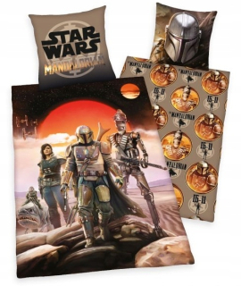 STAR WARS - Posteľná bielizeň Star Wars MandaLorian 140x200 mládeže