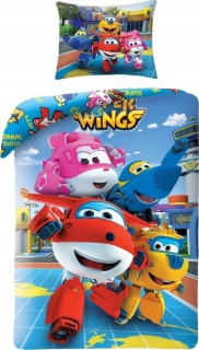 SUPER WINGS - Linen Super Wings 140x200 Detské lietadlá