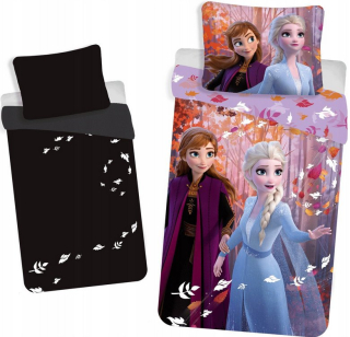 Elsa Frozen - Ľanové žiariace fluo krajiny ľadu mrazené 140x200