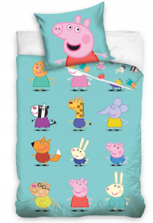 Pepa Pig - Posteľná bielizeň PIPPA 160X200 Pepa George Deti
