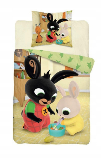 BING A PRIATELIA - Posteľná bielizeň s králikmi Bingiem 160x200 Rabbit Bing 07