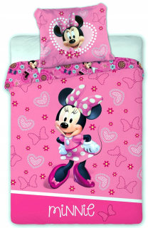 Minnie Mouse - Posteľná bielizeň 100x135 Minnie Mickey Mouse