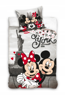 Minnie Mouse - Detská posteľná bielizeň 140x200 myš Minnie Mini