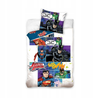 Superman - Detská posteľná bielizeň 160x200 Superman Batman Flash DC