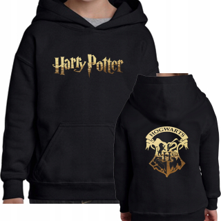 HARRY POTTER - Potter Mikina Gold Front / Back Napis / Rokfort 164 XL