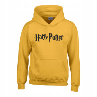 HARRY POTTER - Potter Mikina žltý nápis Harry 164cm / XL