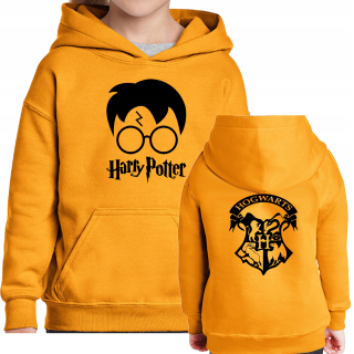 HARRY POTTER - Potter Mikina Yellow Front / Zadné vlasy / Rokfort 164 XL