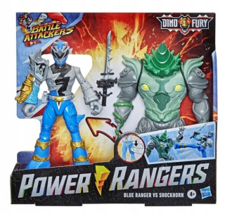 Hasbro Power Rangers 2x figúrky Blue Ranger vs Shockhorn F1603