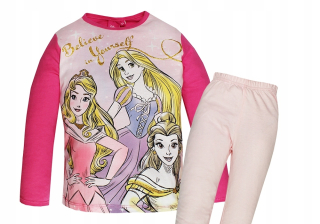 Princezná disney pyžamá pre dievča brokáda 98