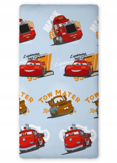 McQueen - List s elastickým pásmom 90x200 áut Cars Zigzag