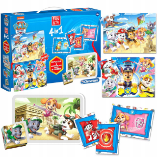 PAW Patrol - PSI PATROL 4IN1 Puzzle Domino Clementoni Podložky