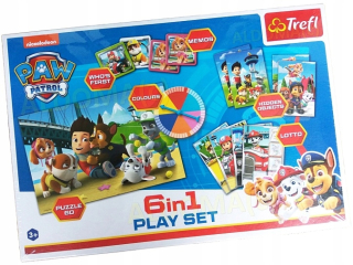 PAW Patrol - PSI PATROL 6V1 Puzzle Memory Lotto 6 TREFL Hry