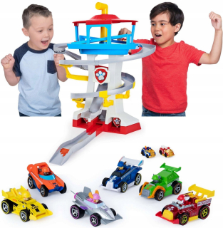 PAW Patrol - PSI PATROLÁLNA BASE S SLIDE + 8 Kovové vozidlá
