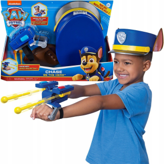 PAW Patrol - DOG PATROL Chase Outfit Cap a Launcher