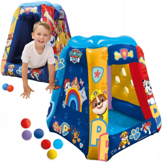 PAW Patrol - Pes hliadka nafukovacieho stanu pre deti + 20 loptičiek