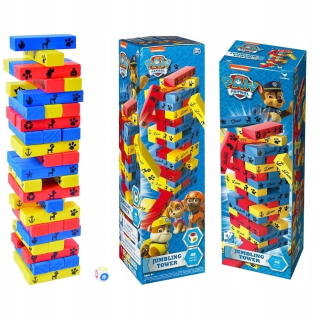 PAW Patrol - Dog Patrol hra Jenga Dancing Wooden Tower