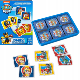 PAW Patrol - PSI PATROL pamätník hry MEMO MEMORY 72 KARTY