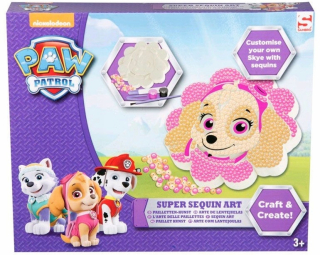 PAW Patrol - PSI PATROL - Kreatívna súprava s flitrami - Skye