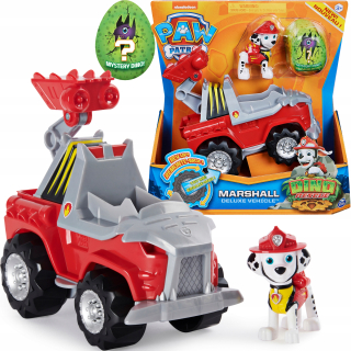 PAW Patrol - DOG PATROL Marshall Figurine Dino Rescue + vozidlo