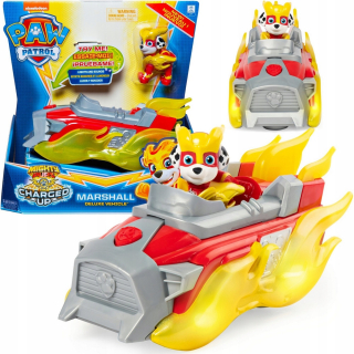 PAW Patrol - Pes hliadka mocných mláďat Marshall + Deluxe vozidlo