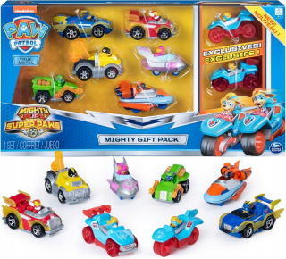 PAW Patrol - PSI PATROL MUINCY PUSKO SET 8 VOZIDLÁ + ČÍTAZY