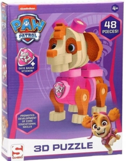 PAW Patrol - Pes hliadka 3D skye puzzle 48demement obchod