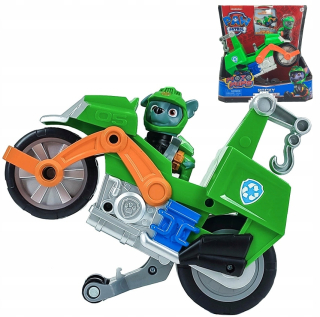 PAW Patrol - PSI PATROL ROCKY FIGURINE A MOTOCYCLE MOTO