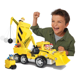 PAW Patrol - DOG PATROL RUTBLE FOURURINE + GROUT BULLDOPER