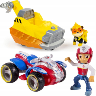 PAW Patrol - PSI PATROL RUTBLE A RYDER + VOZIDLÁ SVETLO