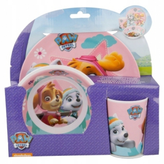 PAW Patrol - PSI PATROL SKYE Raňajky s melamínom 3IN1