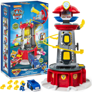 PAW Patrol - Pes hliadka Veľká veža + Chase mocné mláďatá 84 cm