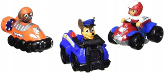 PAW Patrol - PSI PATROL SET 3 AUTBY VOZIDLÁ RYDER ZUMA CHASE