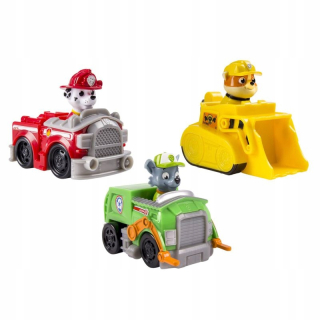 PAW Patrol - PSI PATROL SET 3 Marshall Rubble Rocky Vozidlá