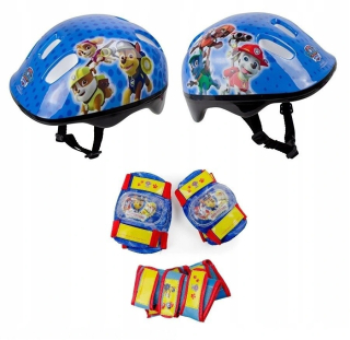 PAW Patrol - DOG PATROL SET HELMET 4 BIKE OCHRANNÁ BACKPACK