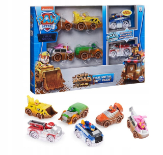 PAW Patrol - PSI PATROL Nastavte 6ks. Kovové vozidlá. Wielopak