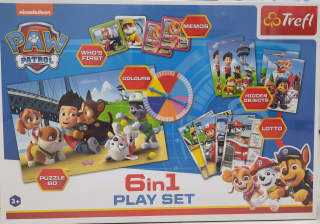 PAW Patrol - PSI PATROL SET 6IN1 Hry a zábava Trefl Puzzle