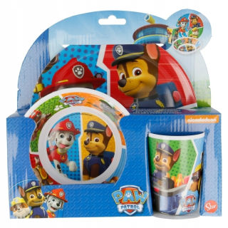 PAW Patrol - PSI PATROL - sada jedál s melamínou pašta