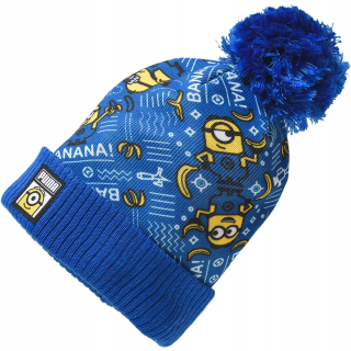 Mimoni  - Puma Zimná čiapka s pompom Minion Blue