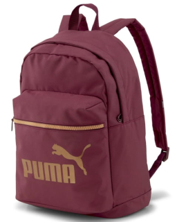 Školský batoh, taška - PUMA BURGUNDY SCHOOL BACKPACK S GOLDLE PRINT