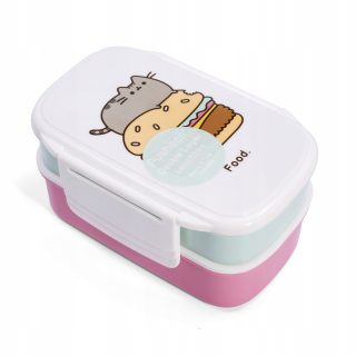 Pusheen - Pushen Lunch Skrinka Dvojité raňajky a príbory