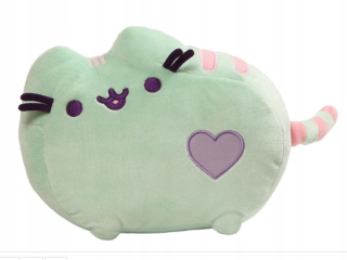 Pusheen - Plynujte plyšové maskot srdce perspeen zelená